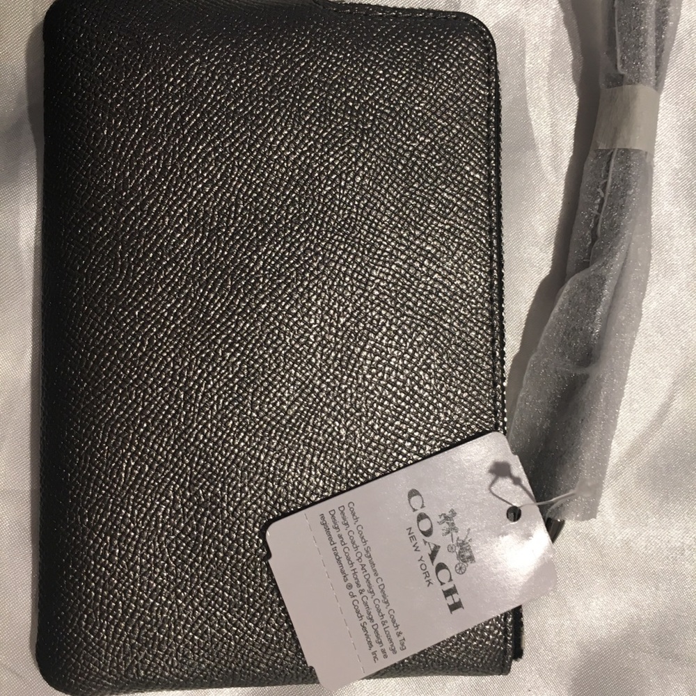 Coach Silver Wristlet - Picture 2 of 4